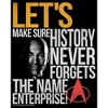 Boy's Star Trek: The Next Generation Captain Picard History Never Forgets The Name Enterprise T-Shirt - 2 of 4