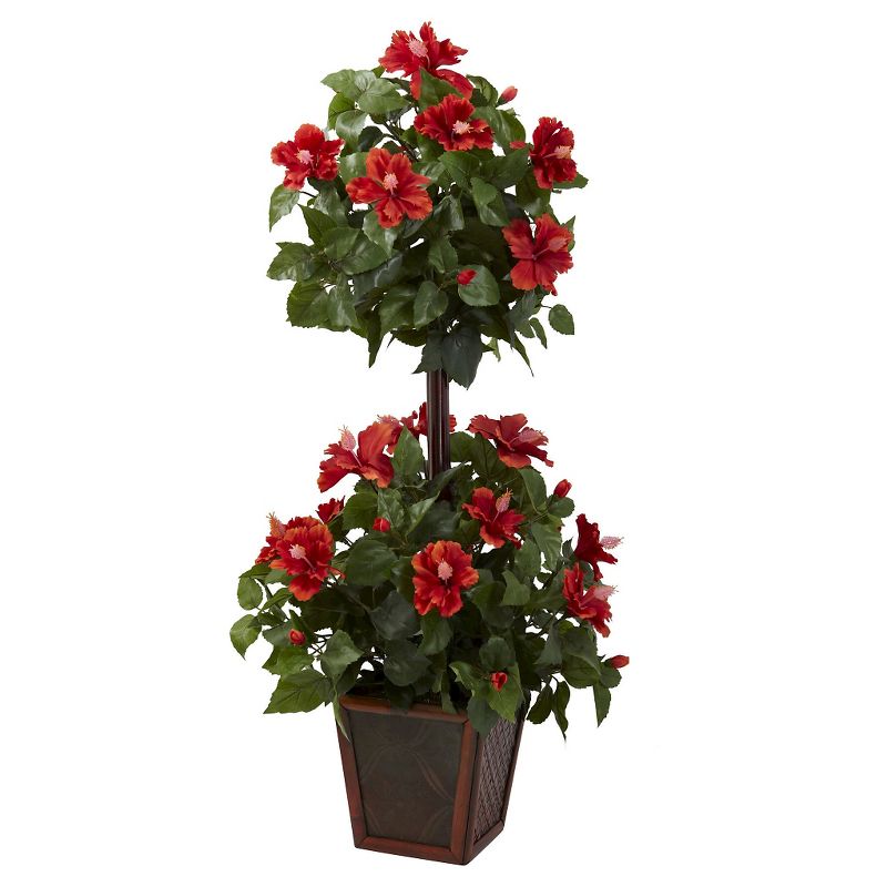 Nearly Natural Hibiscus Topiary (39&#34;), 1 of 5
