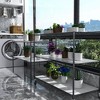 Dolonm Heavy Duty Adjustable Storage Rack Metal Shelf Wire Shelving Unit with Wheels & Shelf Liners - 2 of 4