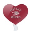 California State University Chico Wilcats Logo Heart Love Cupcake Picks Toppers Decoration Set of 6 - 2 of 4