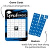 Big Dot of Happiness Blue Grad - Best is Yet to Come - Bingo Cards and Markers - Royal Blue Graduation Party Shaped Bingo Game - Set of 18 - 2 of 4