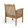 Lyngins 2-Pack Coastal Acacia Wood Outdoor Accent Chairs, Cream Water-Resistant Cushions, Patio Accent Chair, Outdoor Armchair for Backyard/Patio - 4 of 4