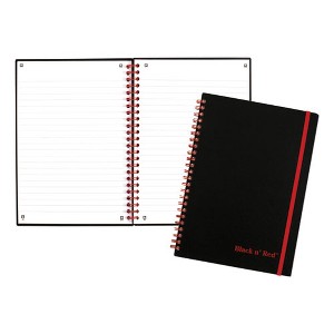 Black n' Red Flexible Cover Twinwire Notebooks, SCRIBZEE Compatible, 1-Subject, Wide/Legal Rule, Black Cover, (70) 8.25 x 5.63 Sheets - 1 of 4