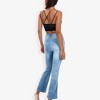 Anna-Kaci Women's High Waist Light Wash Flare Jeans with Subtle Distressing - image 2 of 4