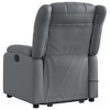 vidaXL Gray Faux Leather Electric Massage Recliner Chair with Power Lift and Reclining Functions for Living Room Comfort - 4 of 4