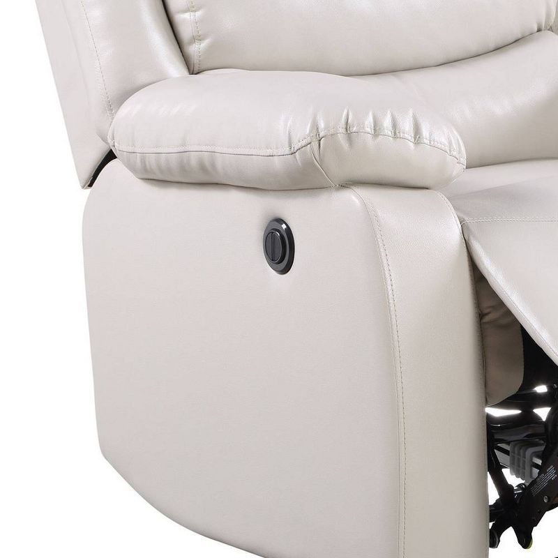39&#34; Eilbra PU Accent Chair Beige - Acme Furniture, 4 of 8