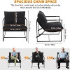 Sling Accent Chair for Living Room,Modern Metal Framed Cozy Armchair,Upholstered Chairs with Shredded Foam Cushioning, Lounge Chair - 2 of 4