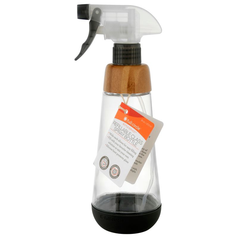 Full Circle Home Bottle Service Refillable Glass Spray Bottle Grey 16 oz - 1 ct, 1 of 4