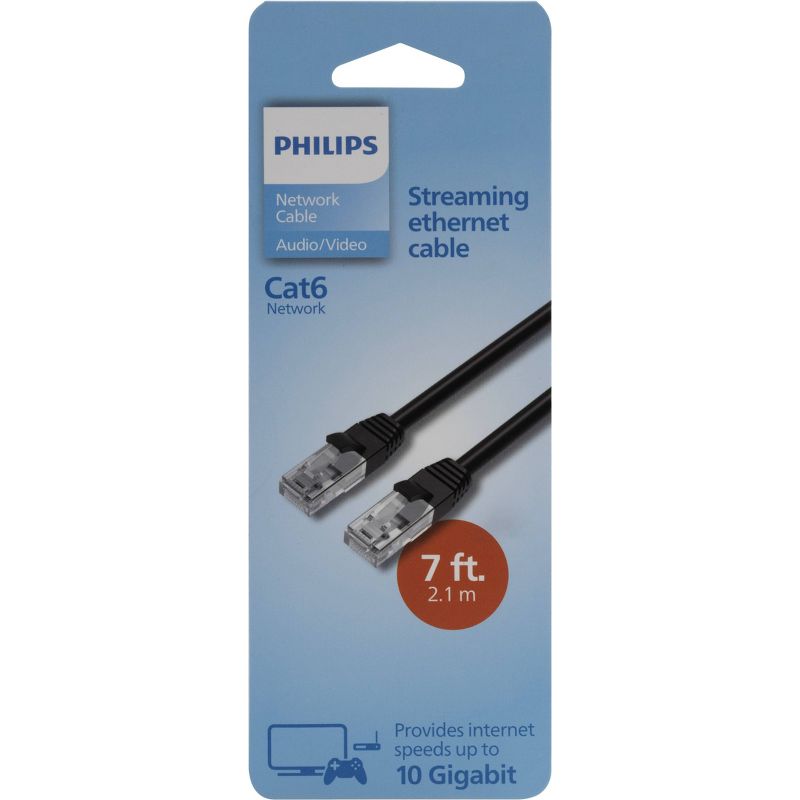Philips 7&#39; Cat6 Ethernet Cable  - Black, 3 of 11