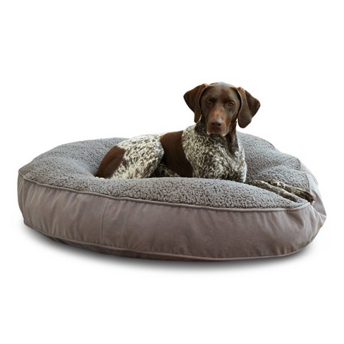 Medium Dog Bed Replacement Cover Pet Duvet with Sherpa Top, Non