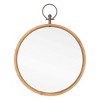 HomeRoots 30" Bronze Round Metal Framed Accent Mirror - 3 of 4