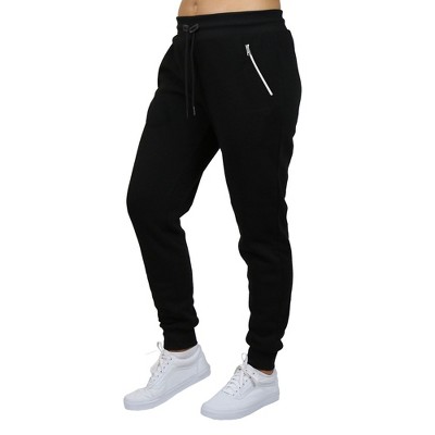 Blue Ice Women's Loose Fit  Fleece-Lined Jogger Sweatpants With Zipper Pockets