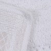 Set of 2 Classy Bathmat Collection White Cotton Tufted Bath Rug - Home Weavers - 4 of 4