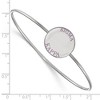 Black Bow Jewelry Sterling Silver Sigma Kappa Greek Life Bangle Bracelet 8 Inch - 2 of 3