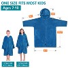 SUN CUBE Fleece Zipper Hooded Towel Robe for Kids, Zip Up Swim Beach Cover Up, Bath Surf Changing Girls Boys 7-10 Years - 4 of 4