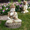 Northlight Meditating Mosaic Buddha Outdoor Ceramic Garden Statue - 19.5" - 2 of 4
