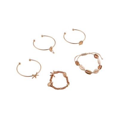 SOHI Women's California Gold The Cabo Multi-Layer Bracelet