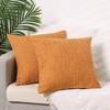 Unique Bargains Linen Solid Contemporary Indoor Outdoor Decorative Throw Pillow Cover 2 Pcs - 2 of 4