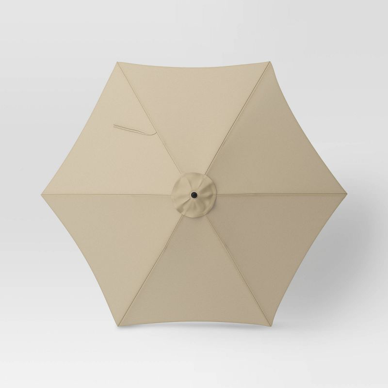 9' Round Outdoor Patio Market Umbrella with Black Pole - Threshold™, 5 of 8