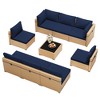 UPHA 9-Piece Rattan Patio Sofa Conversation Set with Cushions - 2 of 4