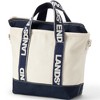 Lands' End Zip Top Canvas Tote Bag - 4 of 4