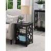 HomeStock Belmont Ring End Table with Three Tier Shelves and Circular Frame Design, Modern Accent Storage Side Table for Living Room or Office - 3 of 3