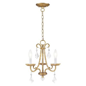 Livex Lighting Daphne 3 - Light Chandelier in  Antique Gold Leaf - 1 of 4