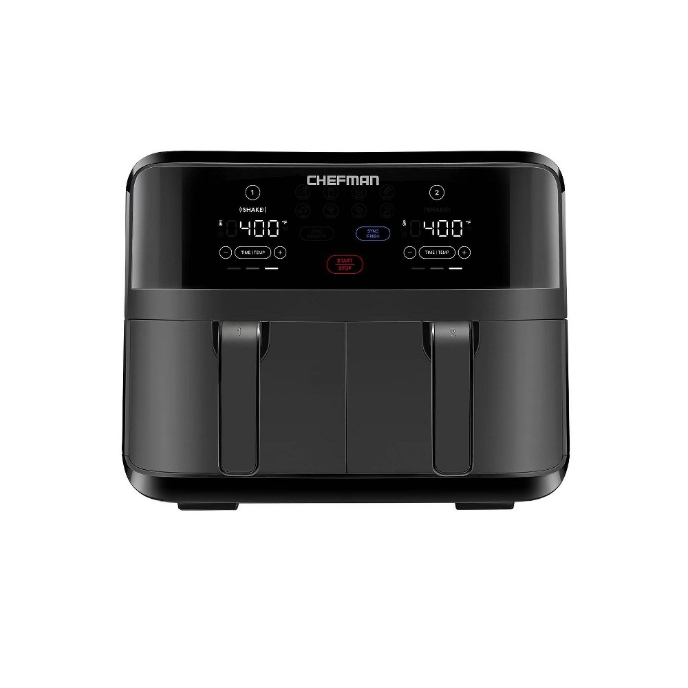 Chefman TurboFry®  9 Qt. Digital Touch Dual Basket Air Fryer - Matte Black