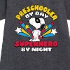 - Peanuts - Preschooler By Day Graphic Short Sleeve Fleece Dress - 2 of 4
