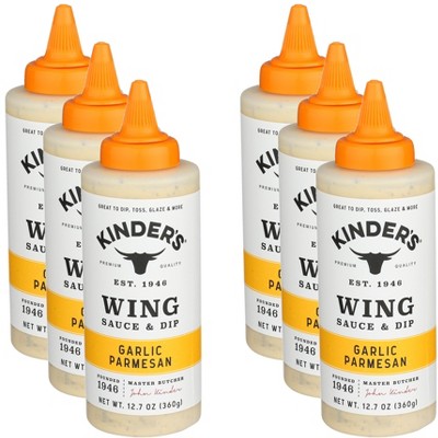 Kinders WIng Sauce Garlic Parmesan - Case of 6 - 12.7 OZ