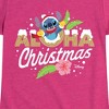 Girls' - Lilo and Stitch - Aloha Christmas Fitted Short Sleeve Graphic T-Shirt - 2 of 4