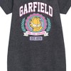 - Garfield - Collegiate Graphic Short Sleeve Fleece Dress - 2 of 3