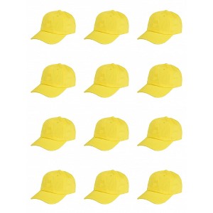 12 Pack Cotton Dad Caps Great for Casual Outfits or Custom Designs - 1 of 4
