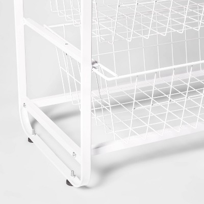 4 Drawer Metal Storage Organizer White - Brightroom&#8482;_1