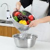 304 Stainless Steel Microporous Colander,2QT Large Capacity with Mixing Bowl For washing vegetables - 3 of 4