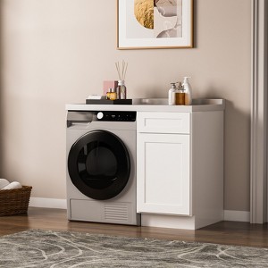 Kitchen Base Cabinet, Unassembled Cabinet with Adjustable Shelf without Top - 1 of 4