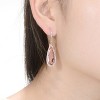 Guili Teardrop Leverback Earrings in Sterling Silver with CZ in Amber, Emerald, Sapphire, Gold & Rose Gold – Vibrant Sparkle for Luxe Appeal - 2 of 3