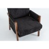 Sapphtopaz Modern Accent Chair with Thick Chenille Upholstered Ergonomic Lounge Chair with Armrest Mid-Century Chairs for Living Room, Bedroom - 3 of 4