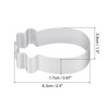 Unique Bargains Metal Safe Durable Heat-resistant Cookie Cutter 2.4 Inch x 1.5 Inch x 0.67 Inch Silver 8 Pcs - image 2 of 4