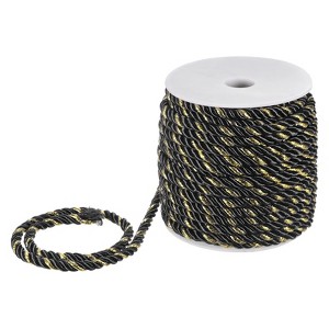 Unique Bargains Soft Polyester Twisted Silk Decorative Craft Cord Trim Cord Rope 22 Yards 1 Pc - 1 of 4
