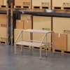 eHemco Heavy-Duty Metal 2 Steps Stool with 1100 lb. Load Capacity, 19.69 Inches, Industrial Yellow - 3 of 4