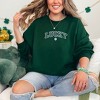 Simply Sage Market Women's Graphic Sweatshirt Embroidered Lucky Varsity Clover St. Patrick's Day - White Ink - 2 of 3