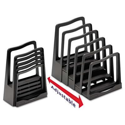 Avery Adjustable File Rack, Five Sections, 8 x 10-3/4 x 11-3/4, Black