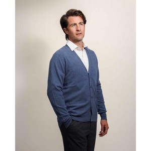 Lona Scott Men's Classic Cashmere Cardigan - 1 of 4