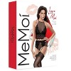 Memoi Women's 2 Piece Monique Fishnet Bralette and Garter Set - 2 of 4