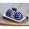 Blue Rose Polish Pottery 1377 Zaklady Butter Dish - 2 of 2
