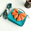 Slickblue Colorful Faux Leather Clutch Purse, Multicolor Design, Shoulder Bag, Casual Style, 5 Options, 5.5" x 5.1" - 3 of 4