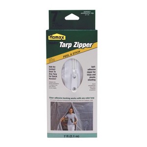 Homax CinchTite 0.25 ft. W X 7 ft. L Plastic Tarp Zipper Door Blue - 1 of 1