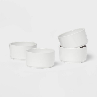 4pc 10oz Plastic Stella Mini Snack Bowl White - Threshold™ : Target