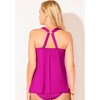 Swimsuits for All Bra Sized Drape Front Lightweight Underwire Tankini Top (Plus Sizes Available) - 4 of 4
